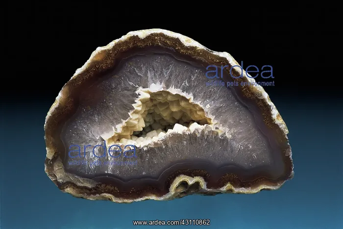 : Geode lined with quartz : Geode lined with quartz