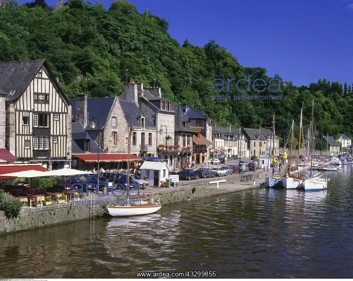 : Geografie, Frankreich, Dinan, Stadtansichten, Blick : Geografie, Frankreich, Dinan, Stadtansichten, Blick