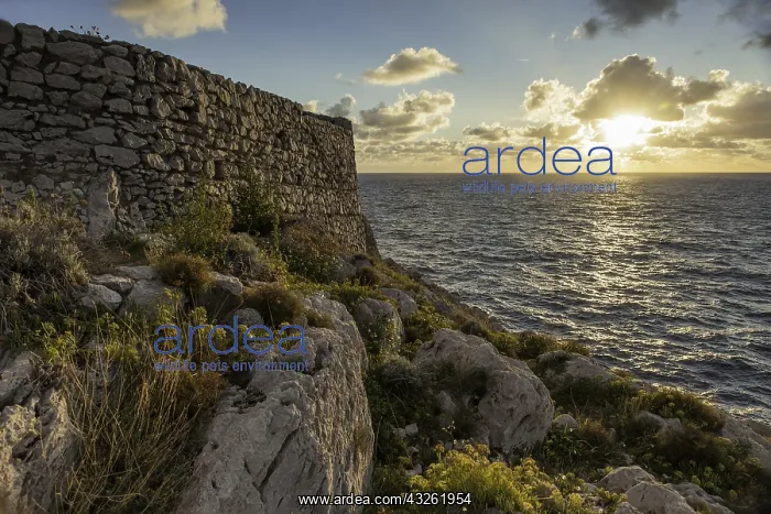 : Geografie, Italien, Sonnenuntergang an der Cala : Geografie, Italien, Sonnenuntergang an der Cala