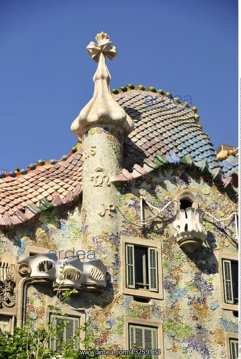 : Geografie, Spanien, Fassade der Casa Battlo des : Geografie, Spanien, Fassade der Casa Battlo des