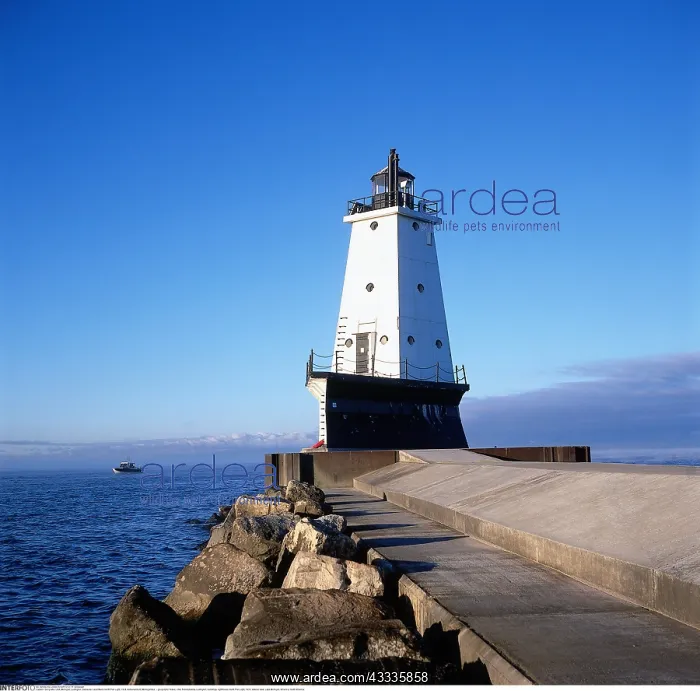 : Geografie, USA, Michigan, Ludington, Geb??ude, Leuchtturm : Geografie, USA, Michigan, Ludington, Geb??ude, Leuchtturm