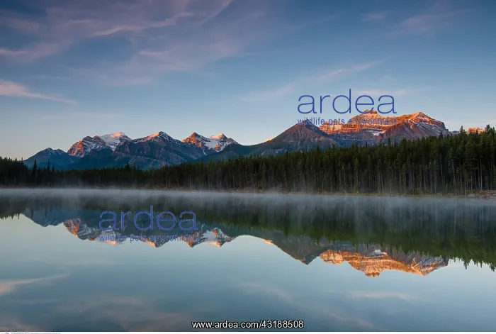 : geography / travel, Canada, Herbert Lake, Bow Range : geography / travel, Canada, Herbert Lake, Bow Range