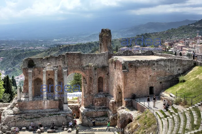: geography / travel, Italy, Ancient theatre, Taormina : geography / travel, Italy, Ancient theatre, Taormina