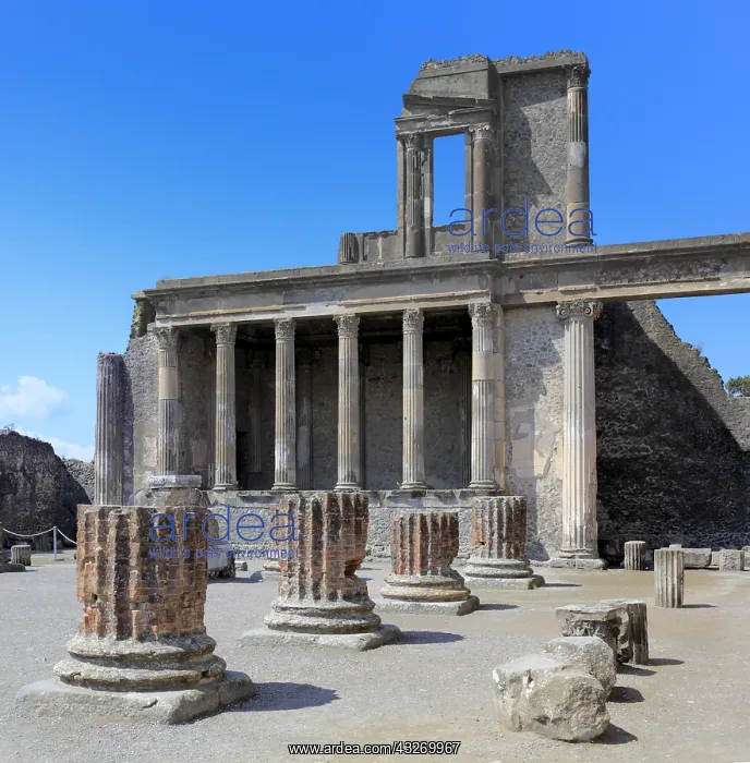: geography / travel, Italy, Basilica, Forum, Pompeii : geography / travel, Italy, Basilica, Forum, Pompeii