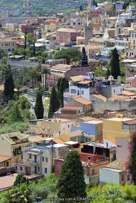 : geography / travel, Italy, Cityscape of Taormina : geography / travel, Italy, Cityscape of Taormina
