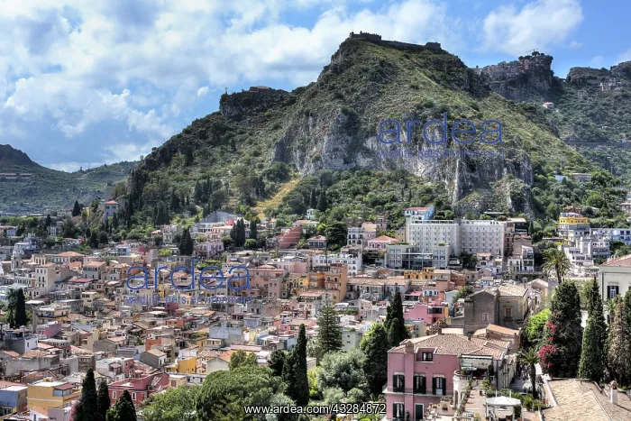 : geography / travel, Italy, Cityscape of Taormina : geography / travel, Italy, Cityscape of Taormina