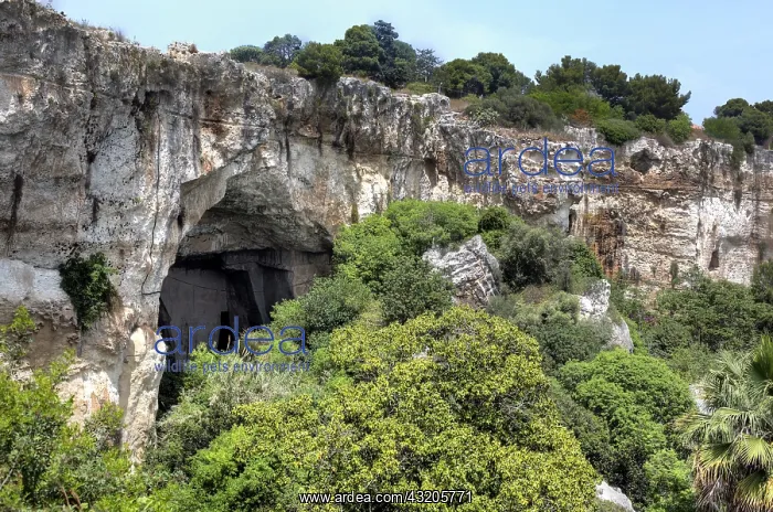 : geography / travel, Italy, Entrance to Ear of Dionysius : geography / travel, Italy, Entrance to Ear of Dionysius