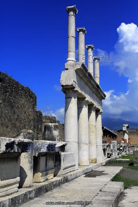 : geography / travel, Italy, Forum, Pompeii, Campania : geography / travel, Italy, Forum, Pompeii, Campania