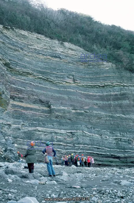 : Geologists - examining Hangman grits : Geologists - examining Hangman grits
