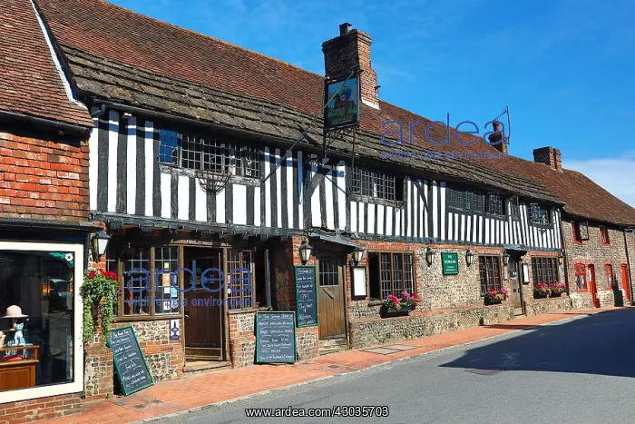  : The George Inn pub in the High Street, Alfriston