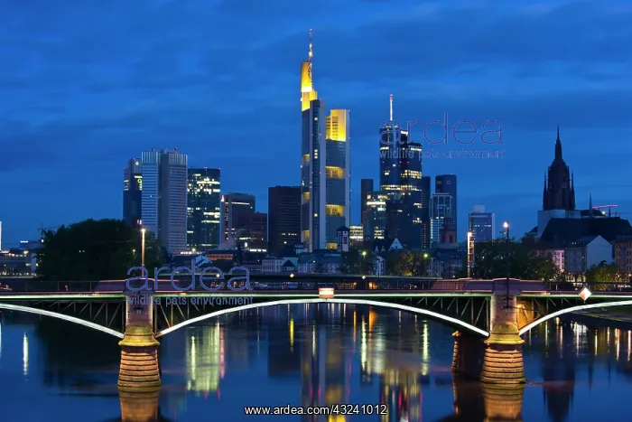 : Germany, Hessen, Frankfurt am Main. Skyline : Germany, Hessen, Frankfurt am Main. Skyline
