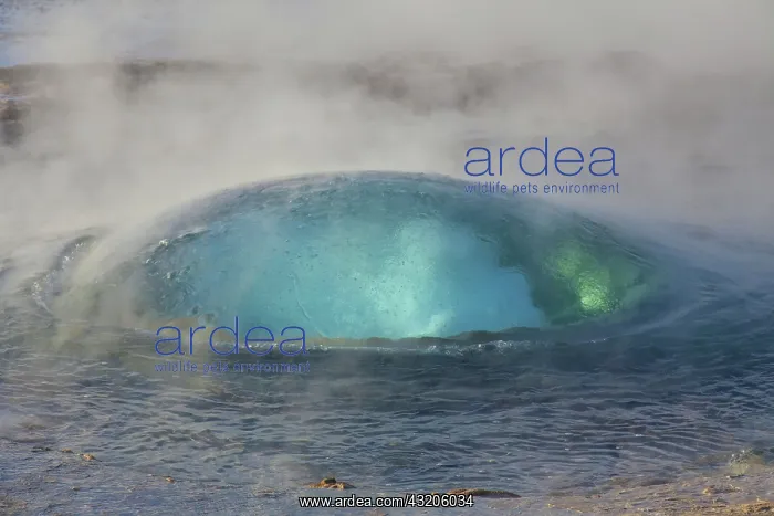 : Geyser Stokkur before eruption : Geyser Stokkur before eruption