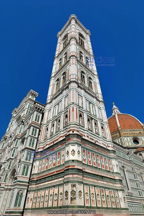 : Giotto's Bell Tower and the Duomo, the Cathedral : Giotto's Bell Tower and the Duomo, the Cathedral