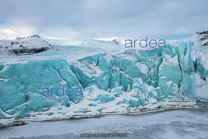 : Glacier break in the Fjallsarlon glacier lagoon : Glacier break in the Fjallsarlon glacier lagoon
