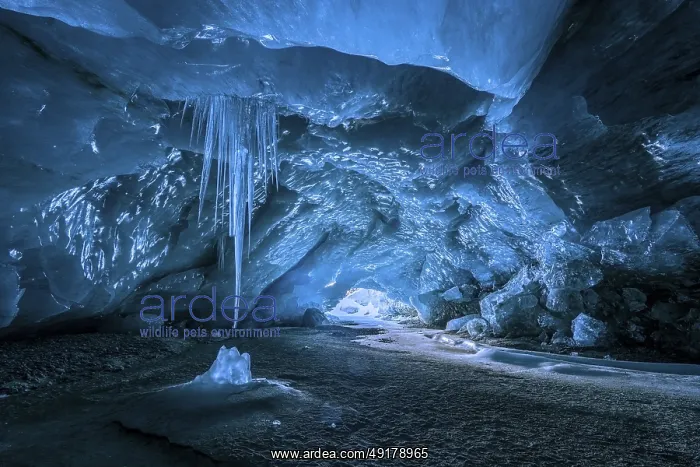 : Glacier cave, ice cave, Morteratsch Glacier : Glacier cave, ice cave, Morteratsch Glacier