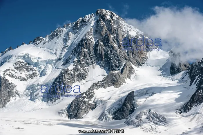 : Glacier du Tour, glaciers and mountain peaks, high : Glacier du Tour, glaciers and mountain peaks, high