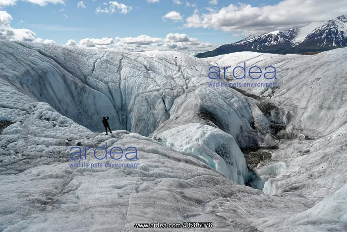 : Glacier mill, Root Glacier, Wrangell Mountains : Glacier mill, Root Glacier, Wrangell Mountains