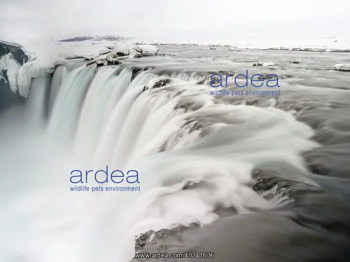 : Godafoss waterfall during winter. Europe : Godafoss waterfall during winter. Europe