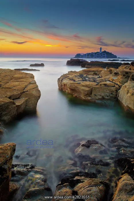 : Godrevy - Sunset : Godrevy - Sunset