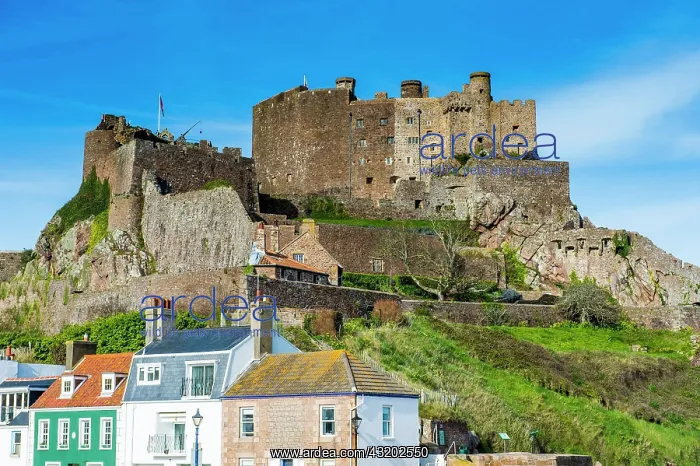 : Gorey Castle, Mont Orgueil, Jersey, Channel Islands : Gorey Castle, Mont Orgueil, Jersey, Channel Islands