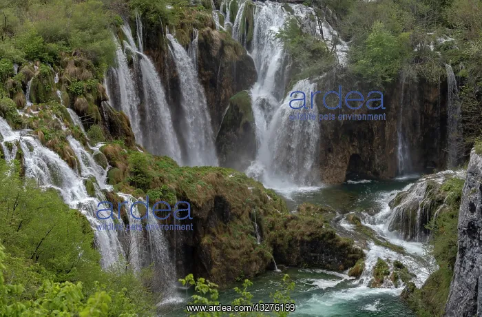 : The Great Waterfall, or Veliki slap, in Plitvice : The Great Waterfall, or Veliki slap, in Plitvice