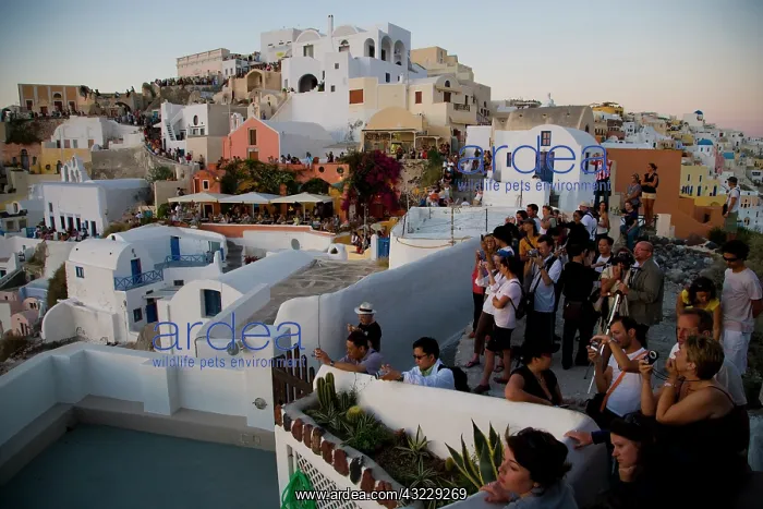 : Greece and Greek Island of Santorini town : Greece and Greek Island of Santorini town