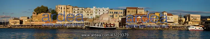 : Greek Island of Crete and old town of Chania : Greek Island of Crete and old town of Chania