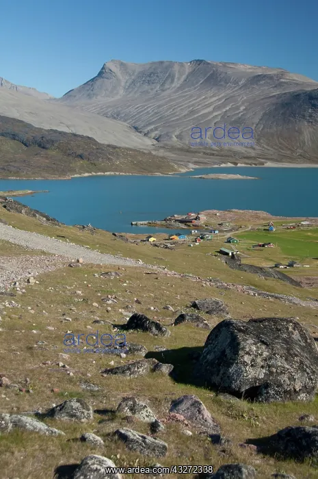 : Greenland, Igaliku. Small settlement on : Greenland, Igaliku. Small settlement on