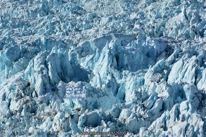 : Greenland, Ilulissat, Jagged crevasses of : Greenland, Ilulissat, Jagged crevasses of