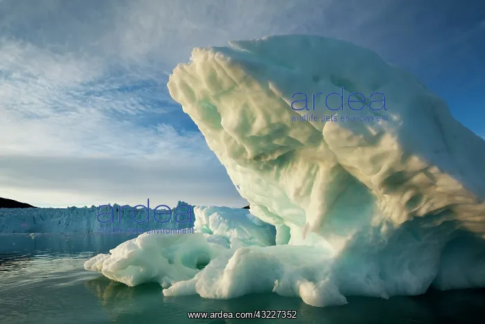 : Greenland, Ilulissat, Setting midnight sun : Greenland, Ilulissat, Setting midnight sun