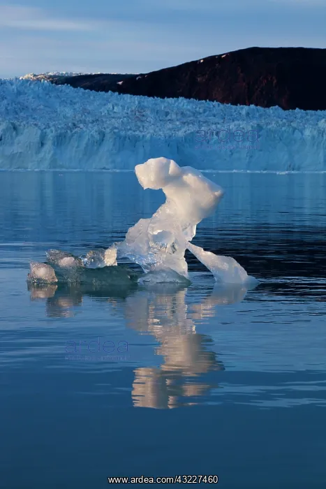 : Greenland, Ilulissat, Setting midnight sun : Greenland, Ilulissat, Setting midnight sun