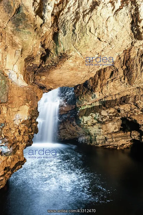  : Grotto and Waterfall in Smoo Cave, NC500, North Scotland, UK