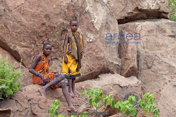  : Hadzabe Tribal Boys - less than 1500 Hadzabe remain