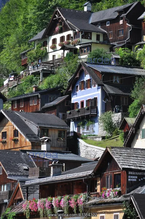 : Hallstatt, Lake Hallstatt, Salzkammergut, Austria : Hallstatt, Lake Hallstatt, Salzkammergut, Austria