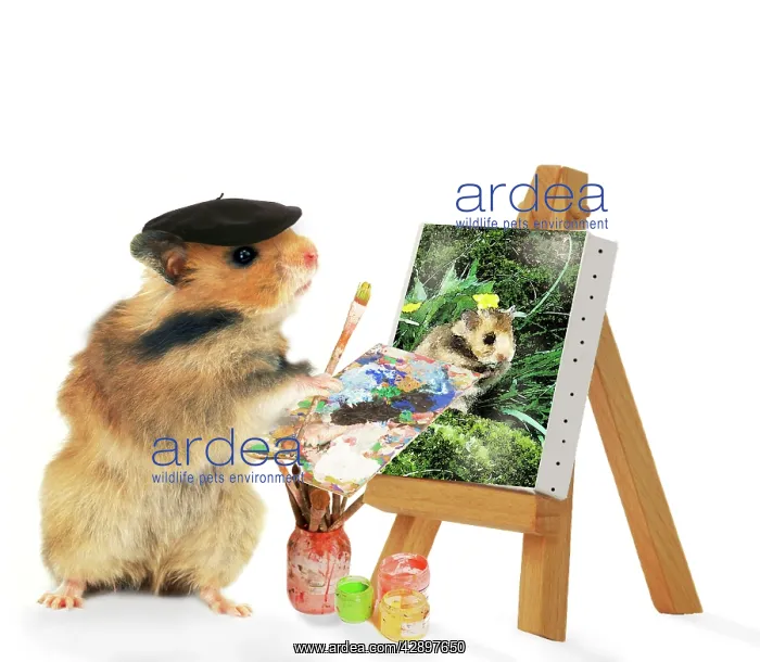  : Hamster painting