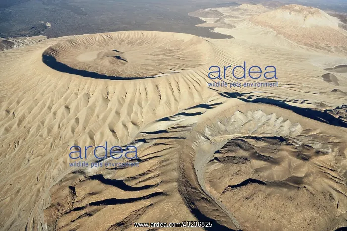 : Harrat Khaybar volcanic landscape, aerial view : Harrat Khaybar volcanic landscape, aerial view