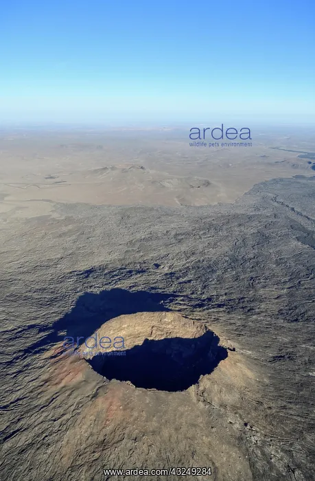 : Harrat Khaybar volcanic landscape, aerial view : Harrat Khaybar volcanic landscape, aerial view