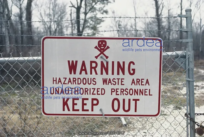 : Hazardous Waste Sign : Hazardous Waste Sign
