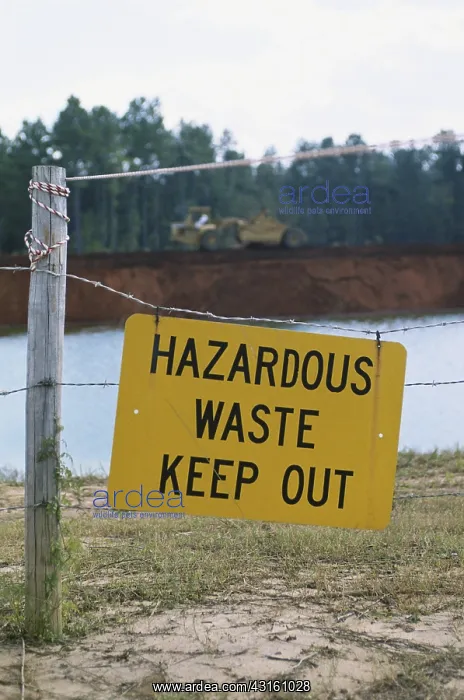: Hazardous Waste Sign : Hazardous Waste Sign