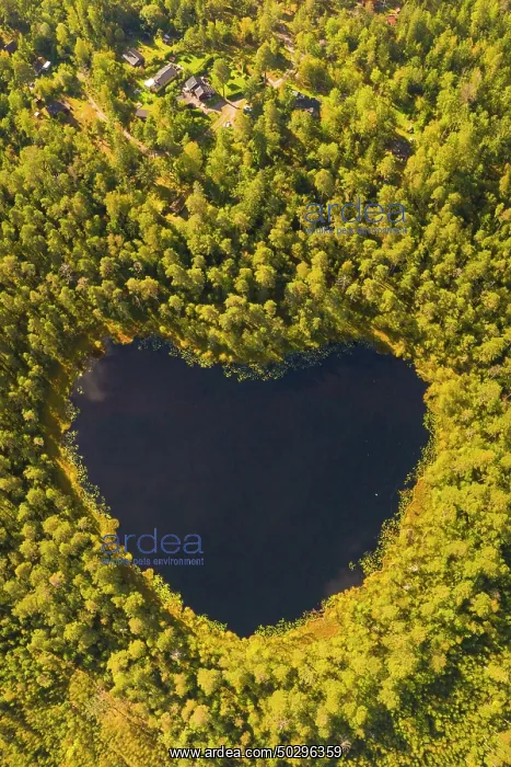 : Heart lake Sweden : Heart lake Sweden