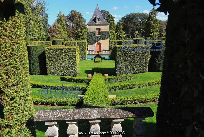 : Hedges cut into shape, Jardins du Manoir dEyrignac : Hedges cut into shape, Jardins du Manoir dEyrignac