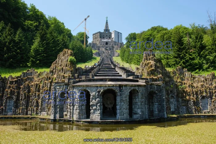 : Hercules Building above the Cascades, Bergpark Wilhelmshnhe : Hercules Building above the Cascades, Bergpark Wilhelmshnhe