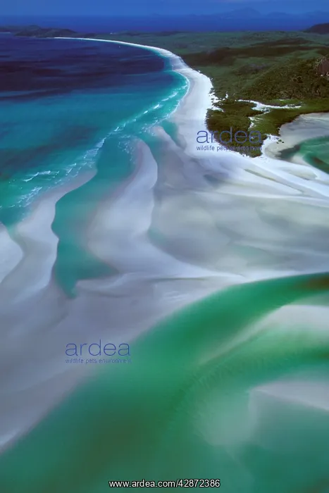 : Hill Inlet, Whitehaven Beach Great Barrier Reef Marine Park : Hill Inlet, Whitehaven Beach Great Barrier Reef Marine Park
