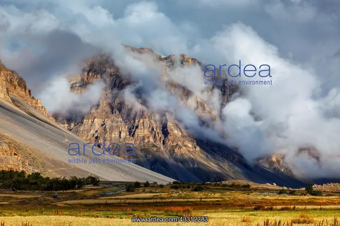 : Himalayas mountains in clouds in Spiti Valley, Himachal : Himalayas mountains in clouds in Spiti Valley, Himachal