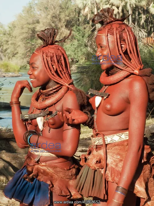  : Himba women in the area of the Epupa Falls. The