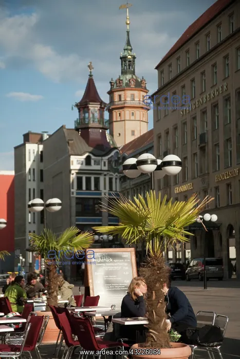 : Historic towers in the heart of Leipzig : Historic towers in the heart of Leipzig