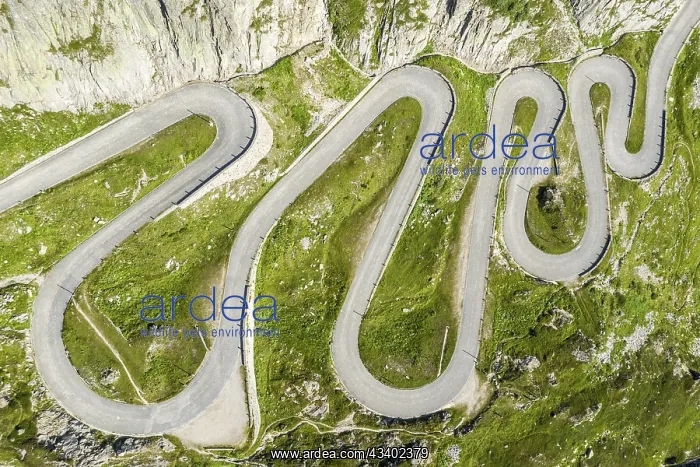 : Historical road Tremola, mountain pass Sasso San : Historical road Tremola, mountain pass Sasso San