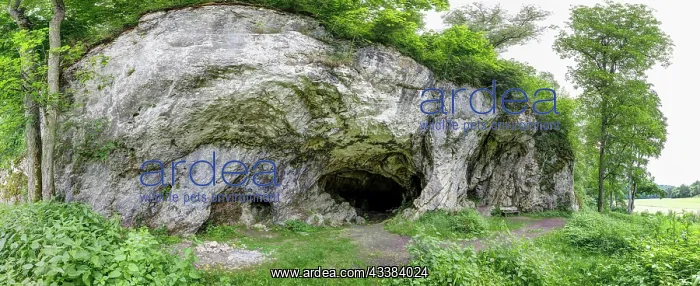 : Hohlenstein-Stadel cave in the Swabian Alb, Eiszeit cave : Hohlenstein-Stadel cave in the Swabian Alb, Eiszeit cave
