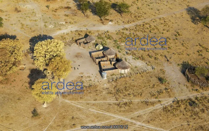 : Homesteads just outside of the protected area aerial view : Homesteads just outside of the protected area aerial view