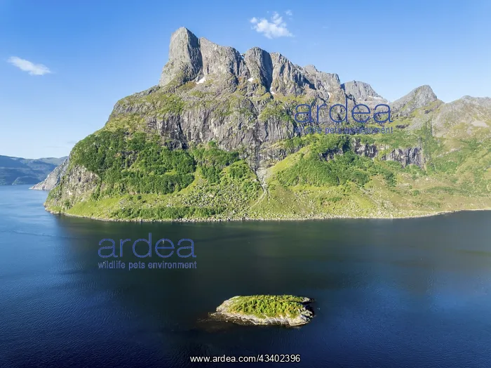 : Hornelen mountain, steep cliff, famous hiking destination : Hornelen mountain, steep cliff, famous hiking destination